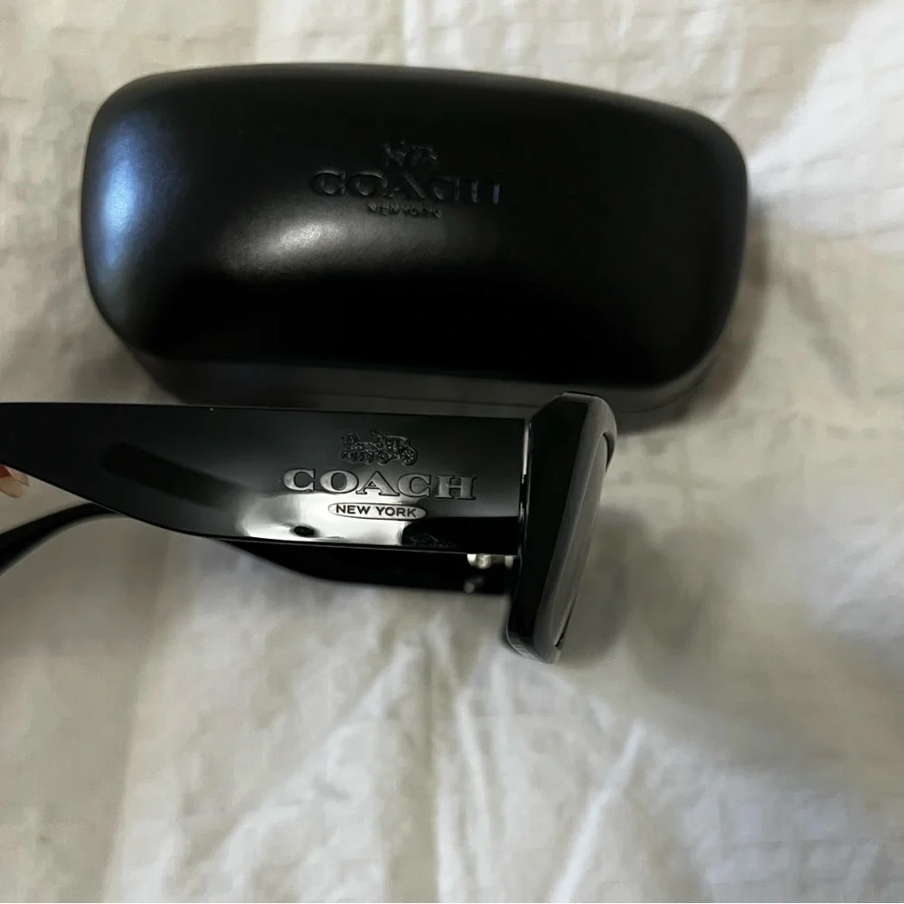 Coach Black Rectangular Sunglasses - Picture 5 of 5